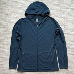 Kuhl Shadow Hooded Jacket Full Zip Lightweight Blue Size Medium